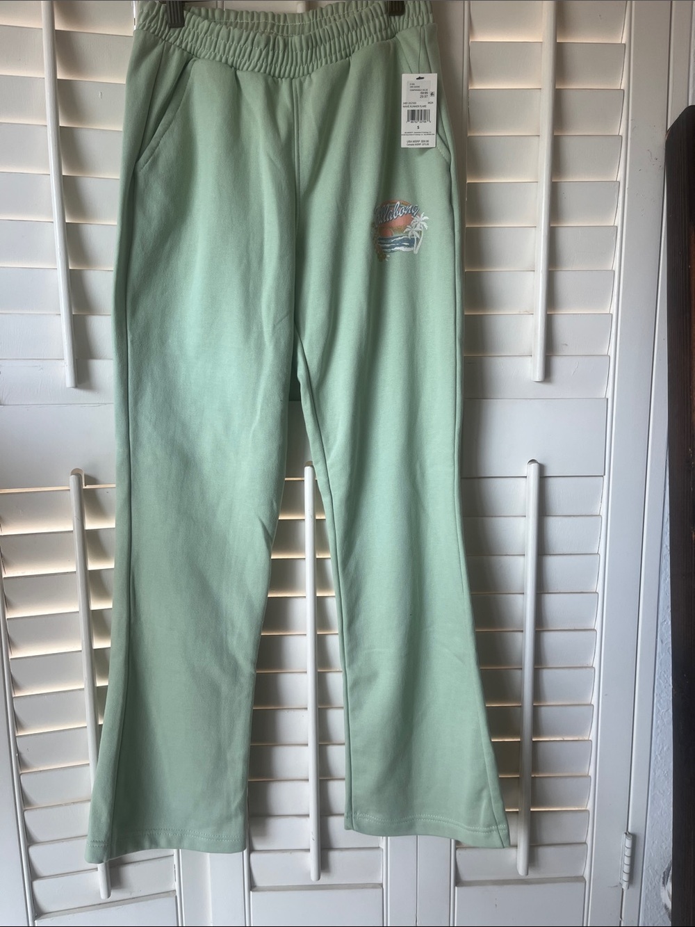 Billabong Wave Runner Flare Sweatpants 🌊💚  Size S | NWT